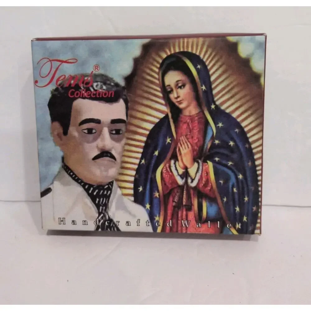 Wallet Virgin de Guadalupe & Malverde Imprint Mens Bi-Fold Tems